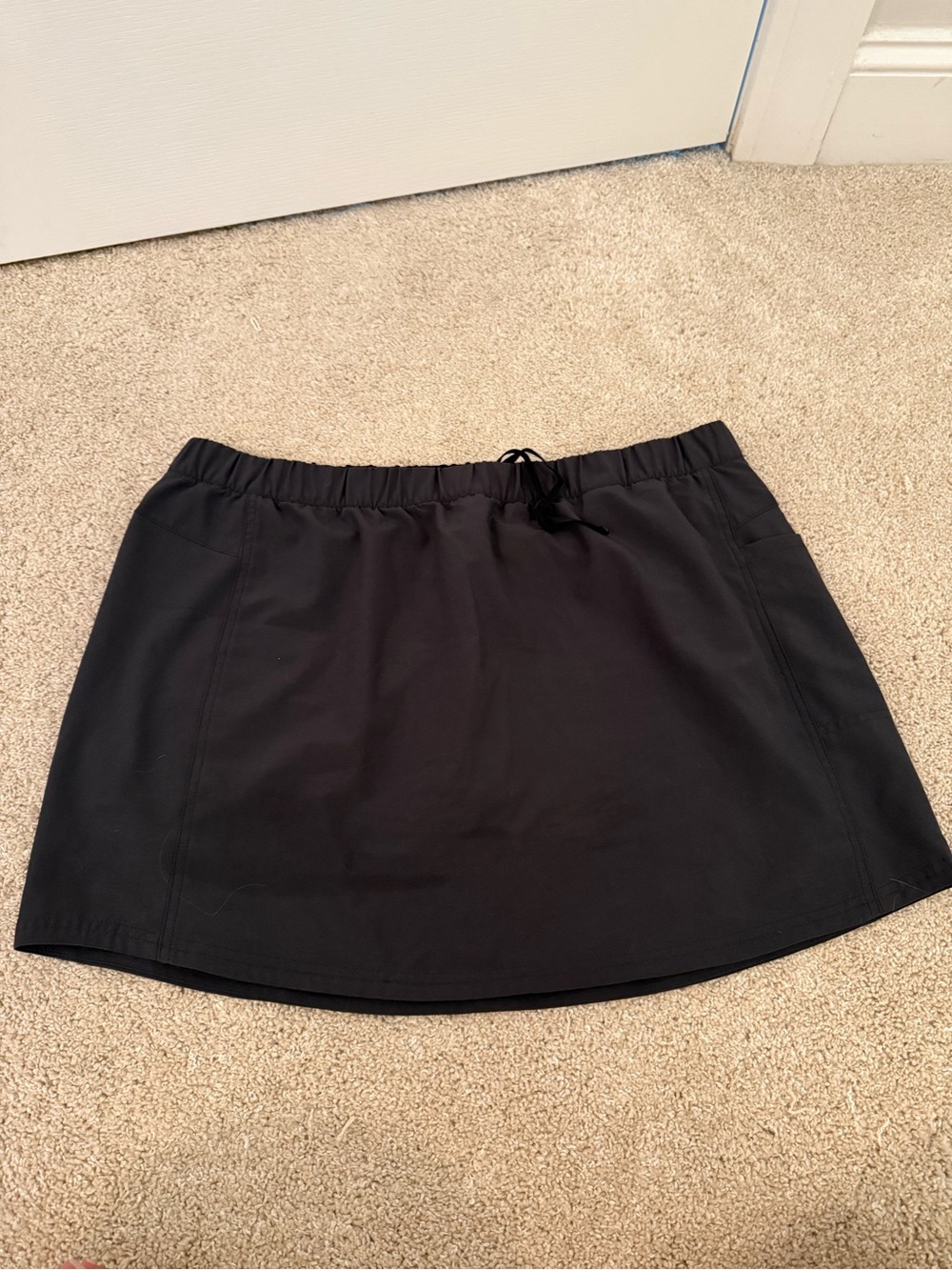 Patagonia Black Pull-On Skort with Drawstring